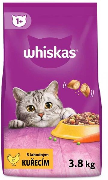 Whiskas granule kuřecí pro dospělé kočky 14 kg