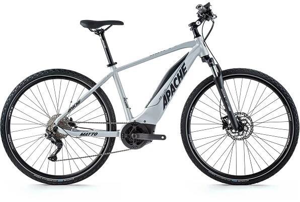 Elektrokolo Apache Matto Bosch Performance 28" 500Wh silver 2023 | Bike Sport