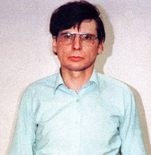 Mugshot of serial killer Dennis Nilsen.