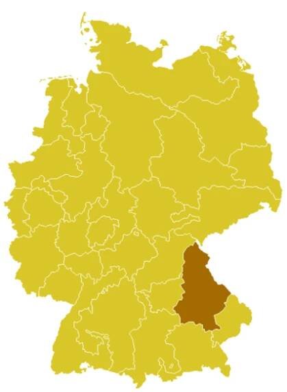 Diecéze řezenská Bistum Regensburg (něm.) na mapě