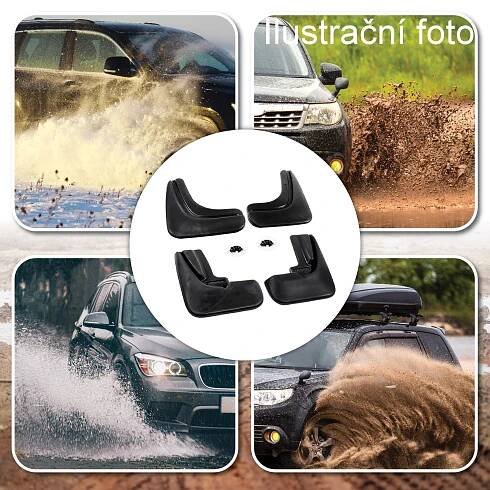 Lapače nečistot (zástěrky) přední+zadní VW Touran -- rok výroby 2006-15 (sada 4kusy) | Autodoplňky.cz - Tuning shop