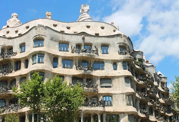 Casa Mila or La Padrera in Barcelona, Spain