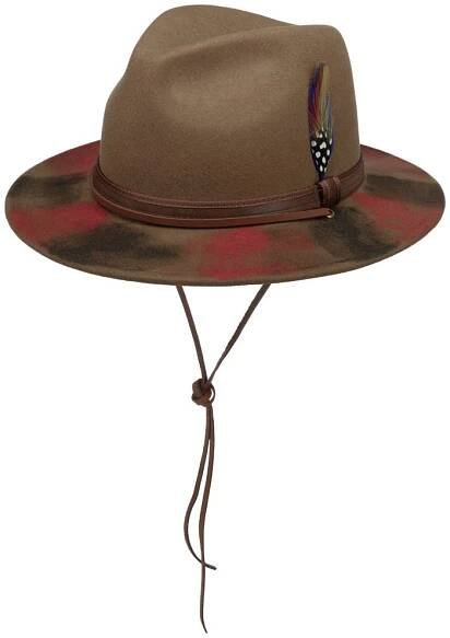 Klobouk Traveller Woolfelt Stetson Red decorations | Hůlkárna.cz
