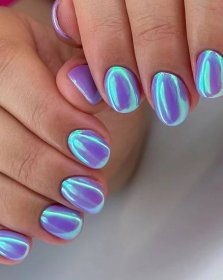 Purple Mermaid Nails