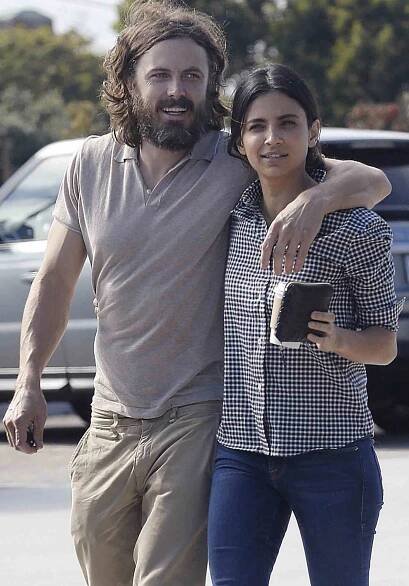 Casey Affleck and Girlfriend Floriana Lima at Manchester By the Sea After-Party