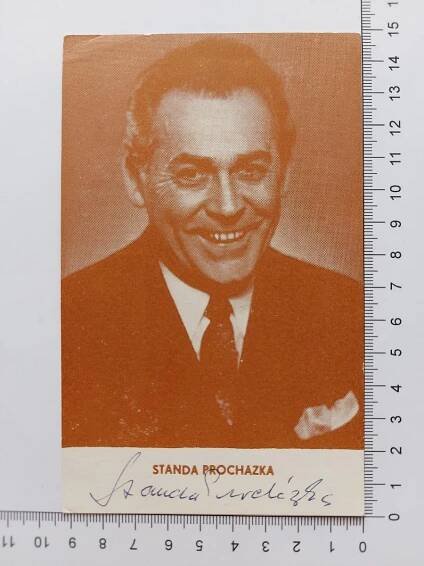 Stanislav Procházka - originální autogram na fotografii (tenký papír)