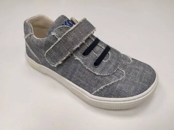 Barefoot plátěné tenisky Koel4kids - Bernardo grey