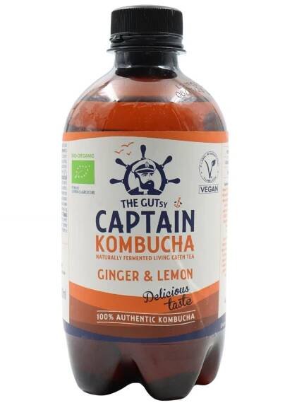 Captain Kombucha Ginger Lemon 400ml
