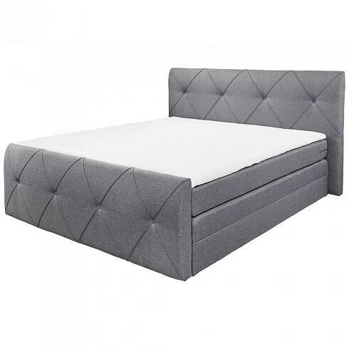 Boxspring postel Calgary Antracit 180x200 Cm | Viame.cz
