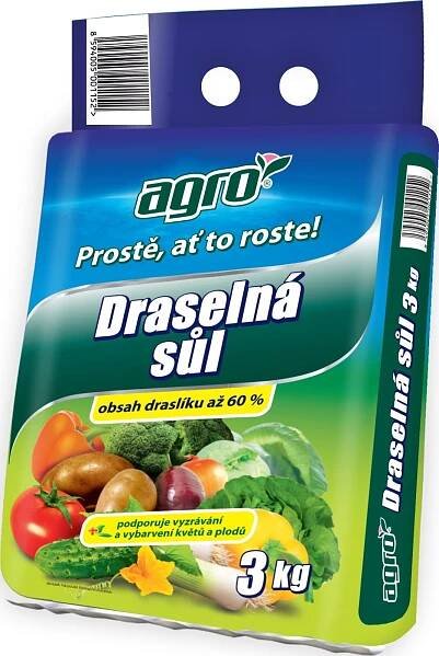 Draselná sůl 3 kg AGRO 000332 - Landema.cz