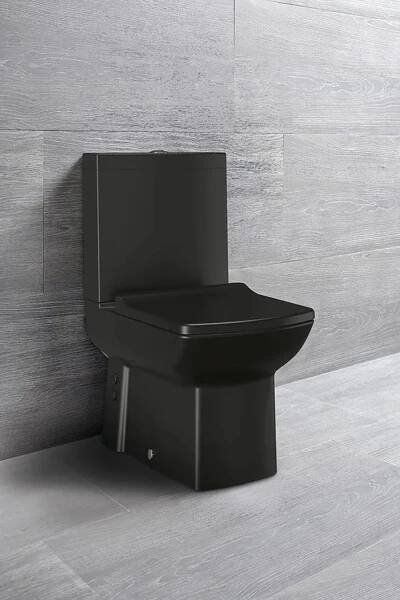 SAPHO - LARA WC kombi, spodní/zadní odpad, černá mat (LR360)