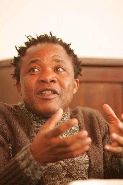 Congolese bar owner Patrick Lumumba pictured today in Perugia, Italy 23/07/08. He was arrested in connection with the murder of American student Meredith Kercher in November 2007, but released from custody after police found there was no evidence against him. 