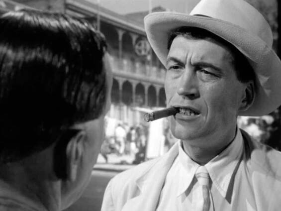 John Huston appears as the man in the white suit in his classic adventure film “The Treasure of the Sierra Madre”