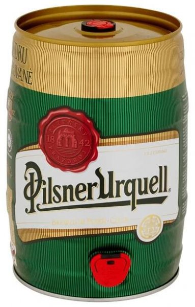 Pilsner Urquell (ETA) pivo světlý ležák plech soudek