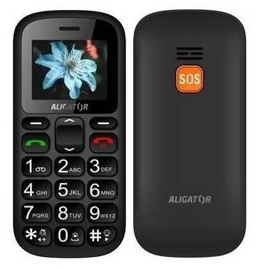 Mobilní telefon Aligator A321 Senior Dual SIM (A321GB) černý/šedý