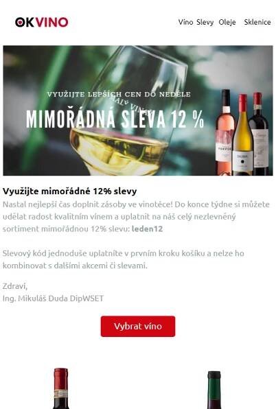 Doplňte si vinotéku: Sleva 12 % do neděle