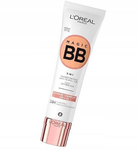 BB krém na obličej L'Oréal Paris BB Cream 5v1 C'est Magic 04 Medium 30 ml Stav balení originální