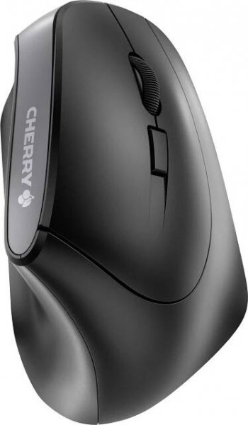 CHERRY MW 4500 optická ergonomická myš, přenos bezdrátový, 6 tlačítko, 1200 dpi, černá