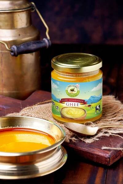 PURE HOMEMADE GHEE (6 Months+) (200ml) - Farm 2 Home