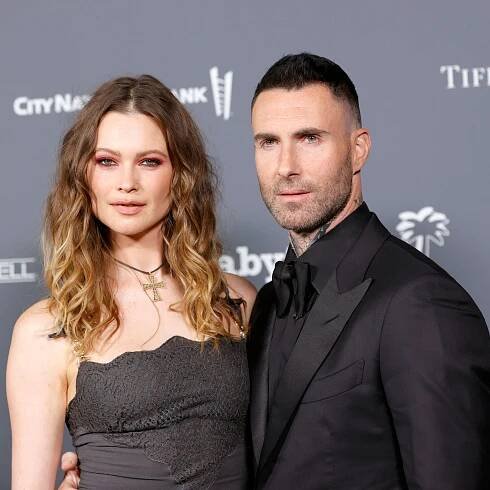 Behati Prinsloo joins Adam Levine in Vegas in first show since cheating allegations