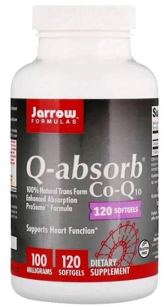 Q-absorb Co-Q10 (Kaneka) koenzym Q ubichinon 100 mg, 120 tobolek Jarrow Formulas
