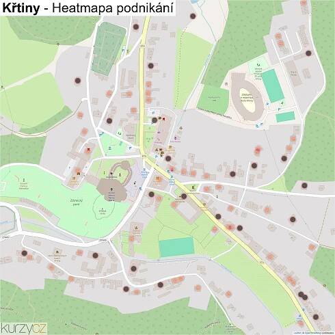 Křtiny - mapy | Kurzy.cz