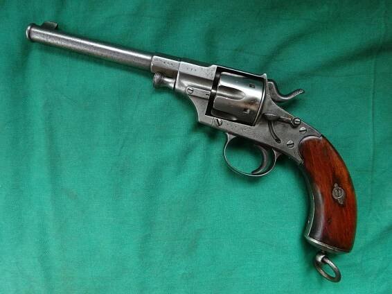 Německý velký vojenský revolver M1879- Reichsrevolver, 10,6 mm CF! TOP - Sběratelské zbraně