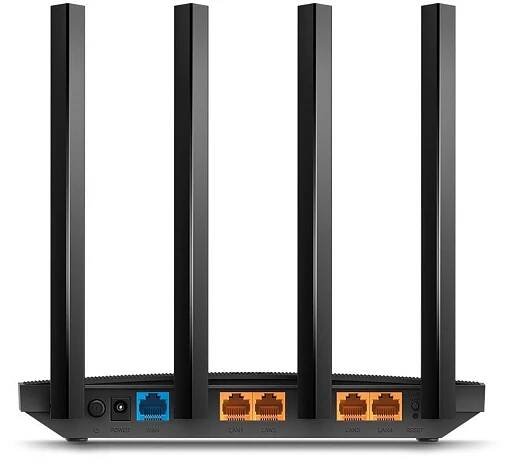 TP-Link Archer C6U AC1200 WiFi DualBand Router, USB 2.0, 5xGb LAN, 4x anténa