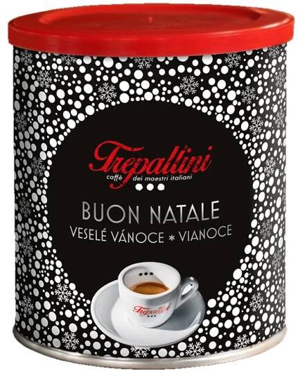 Trepallini Vánoce, plechovka 250g, zrnková káva