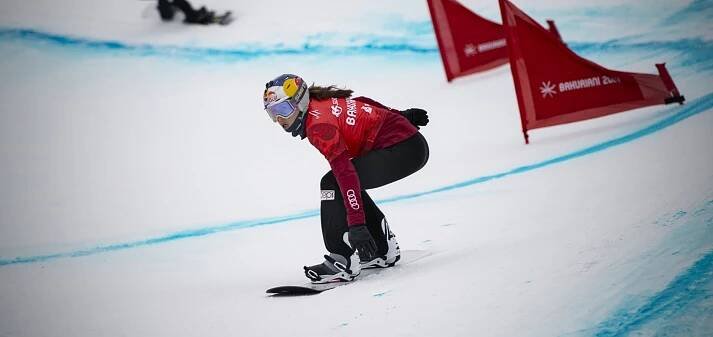 Eva Adamczyková při závodě