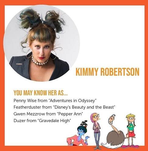 A last-minute add to our industry guest lineup, but what an add it is: KIMMY ROBERTSON. We can't wait to welcome this prolific voice over artist to Sonic-Con next week! She'll be a part of Katie Leigh's masterclass and the Fort Blanket Revue on Sunda