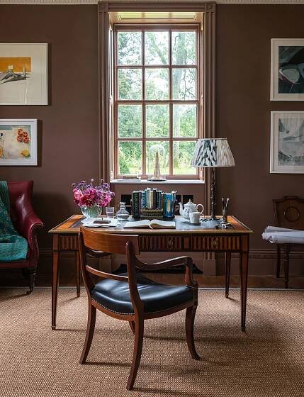 Home office in Edward Bulmer's London Brown