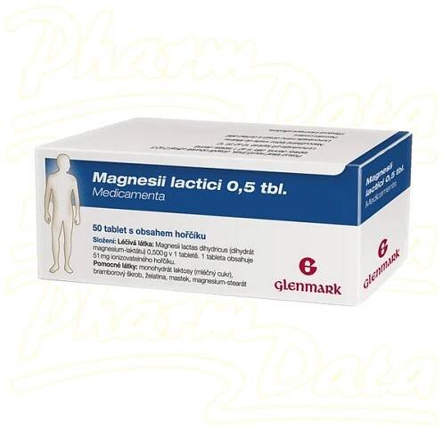 Magnesii Lactici 0.5 tbl.Medicam.0.5g tbl.nob.50