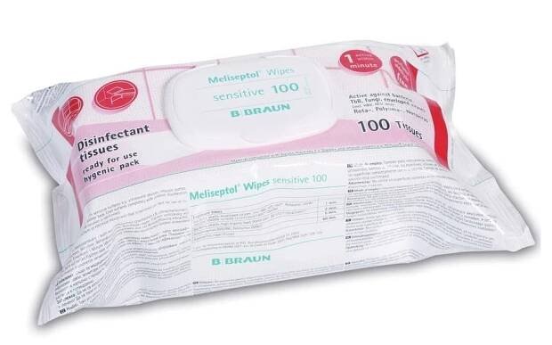 B. Braun Meliseptol dezinfekční ubrousky sensitive 100 ks - bbraunshop.cz