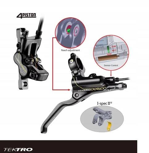 Komplet Hydraulická brzda TEKTRO HD-E725 Dorado E Bike senzor vypnutí za 4529.00CZK - Allegro
