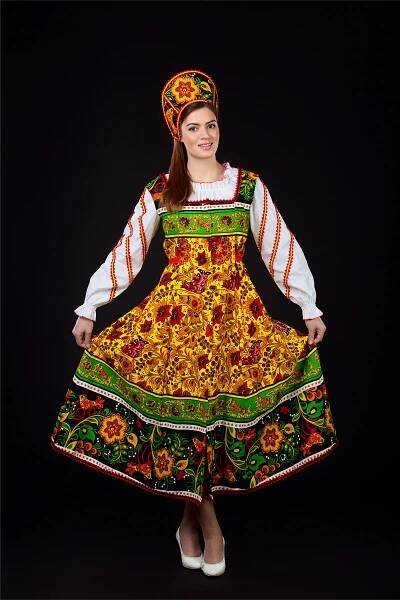 Ruská lidová letní šaty (68 fotografií): prádlo, staré, kosoklinny, moderní, v lidovém stylu, národní