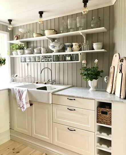 the kitchen is clean and ready for us to use