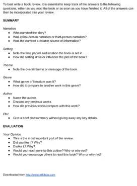 How to Write a Book Review (with Pictures)