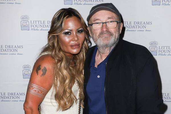 Phil Collins and Orianne Cevey