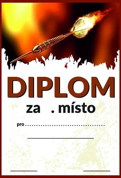 Diplom šipky D82