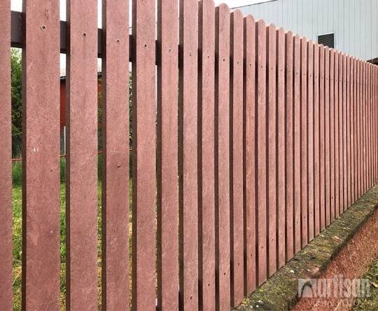 Plastové plotovky Transform půlkulaté 78x21x800, cihlové - recyklát