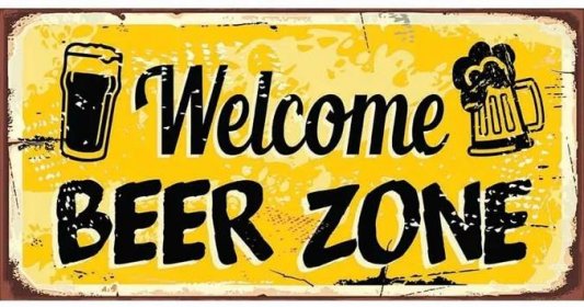 Retro Cedule Cedule Welcome Beer Zone
