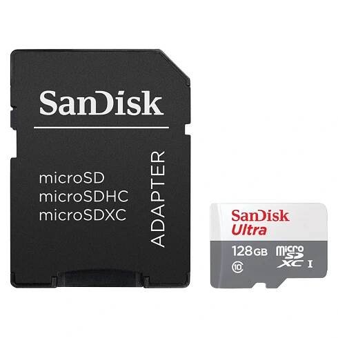 Paměťová karta SanDisk Micro SDXC Ultra Android 256GB UHS-I U1 (100R/20W) + adaptér (SDSQUNR-256G-GN6TA)