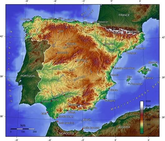 Geografie Španělska