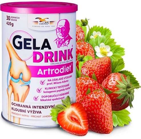 Orling Geladrink Artrodiet nápoj jahoda 420 g