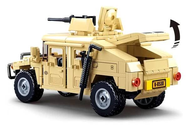 Sluban Army Model Bricks M38-B0837 Hummer bojový off road | Dvěděti.cz dřevěné hračky, dřevěné hračky pro děti