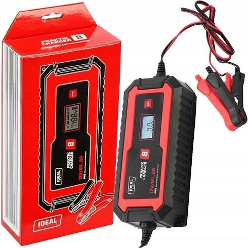 Usměrňovač Ideal Praktik Charger 8 LCD 6/12V
