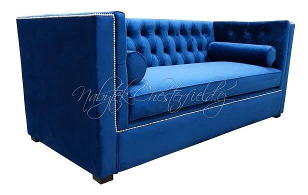 Pohovka Chesterfield London Plus 3místná, plyš, látka