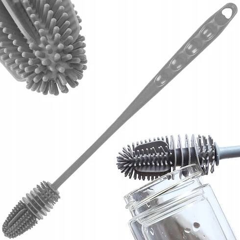 Verk 27154 silikon kartáč na mytí sklenic 26 cm šedý od 25 Kč - Heureka.cz