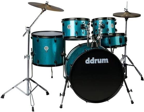Kompletní sady: DDRUM D2P Blue Sparkle Akustická bicí sada